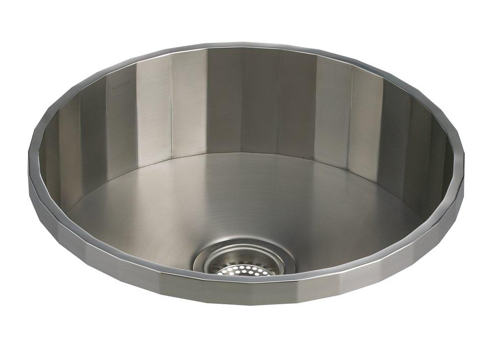 KOHLER Stainless Steel 18-3/4 x 18-3/4 in. Drop-in Stainless Steel Bar Sink 