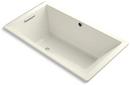 66 x 36 in. Total Massage Drop-In Bathtub with Reversible Drain in Biscuit