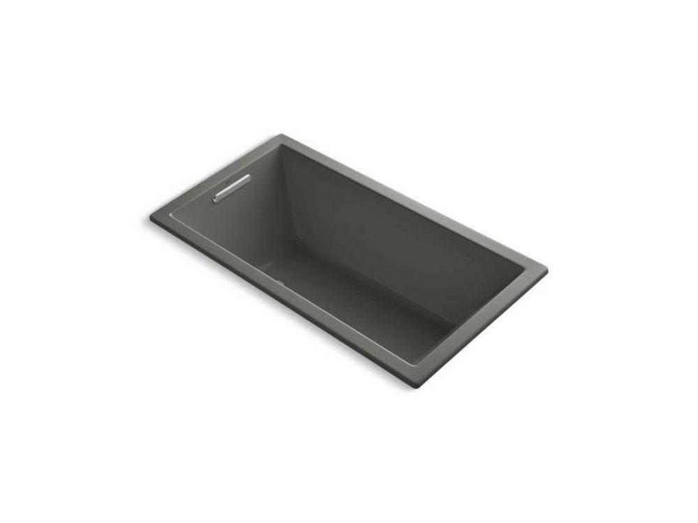KOHLER Thunder&trade; Grey 60 x 32 in. Drop-In Bathtub with End Drain 