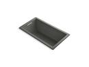 KOHLER Thunder&trade; Grey 60 x 32 in. Drop-In Bathtub with End Drain 