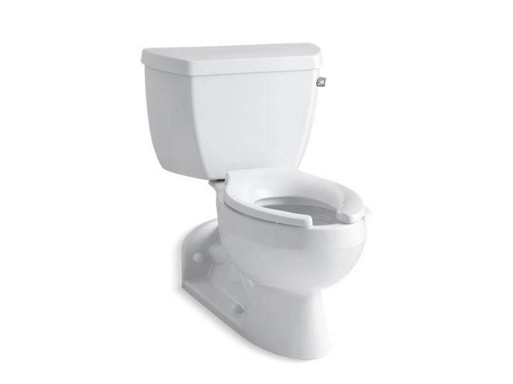1.0 gpf Elongated Two Piece Toilet in White 