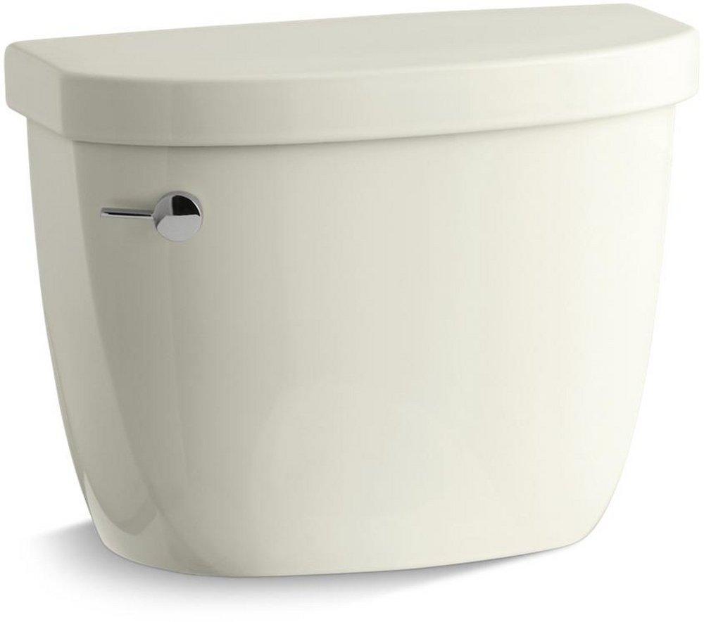 KOHLER Biscuit 1.28 gpf Toilet Tank with Left-Hand Trip Lever 