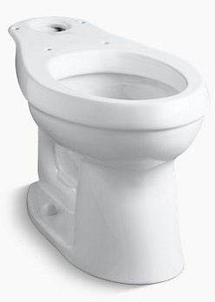 KOHLER White 1.6 gpf Elongated Toilet Bowl 