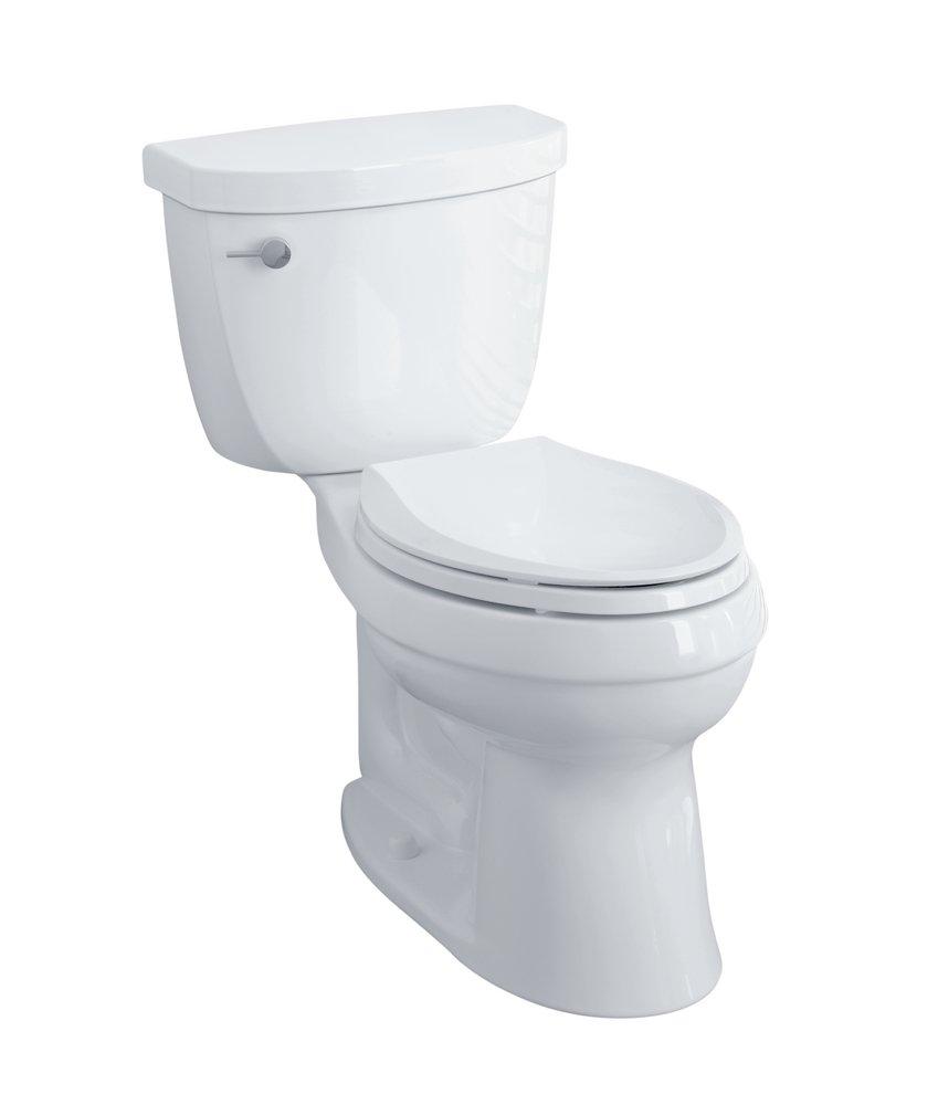 KOHLER White 1.28 gpf Toilet Tank with Left-Hand Trip Lever 