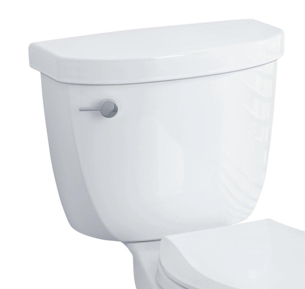 KOHLER White 1.28 gpf Toilet Tank with Left-Hand Trip Lever 