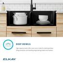 Elkay Black 33 x 22 in. No Hole Composite Double Bowl Drop-in Kitchen Sink 