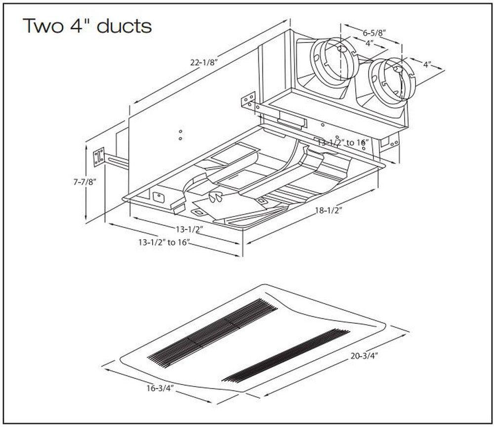 Panasonic White WhisperComfort Spot ERV Ceiling Insert Ventilator 