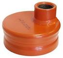 Texas Manufacturing Orange Grooved Painted Domestic Ductile Iron Drain Cap 