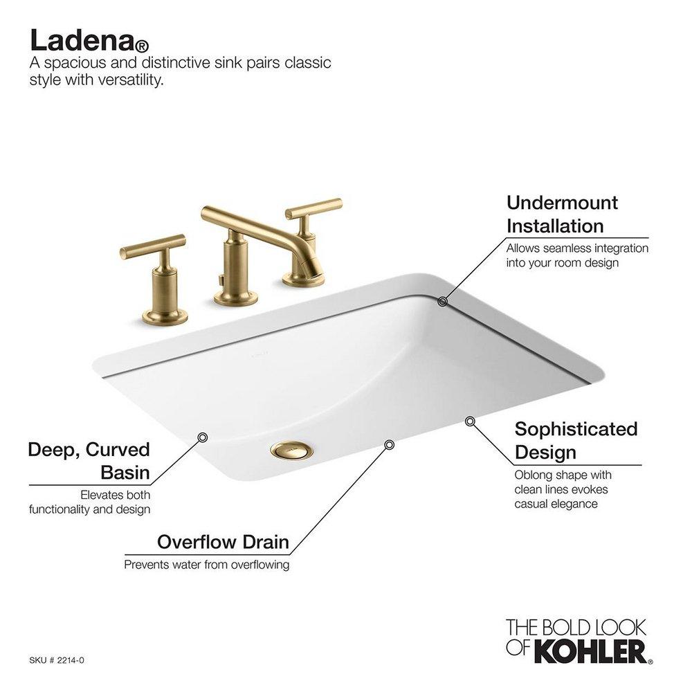 KOHLER White Undermount Basin 