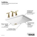 KOHLER White Undermount Basin 