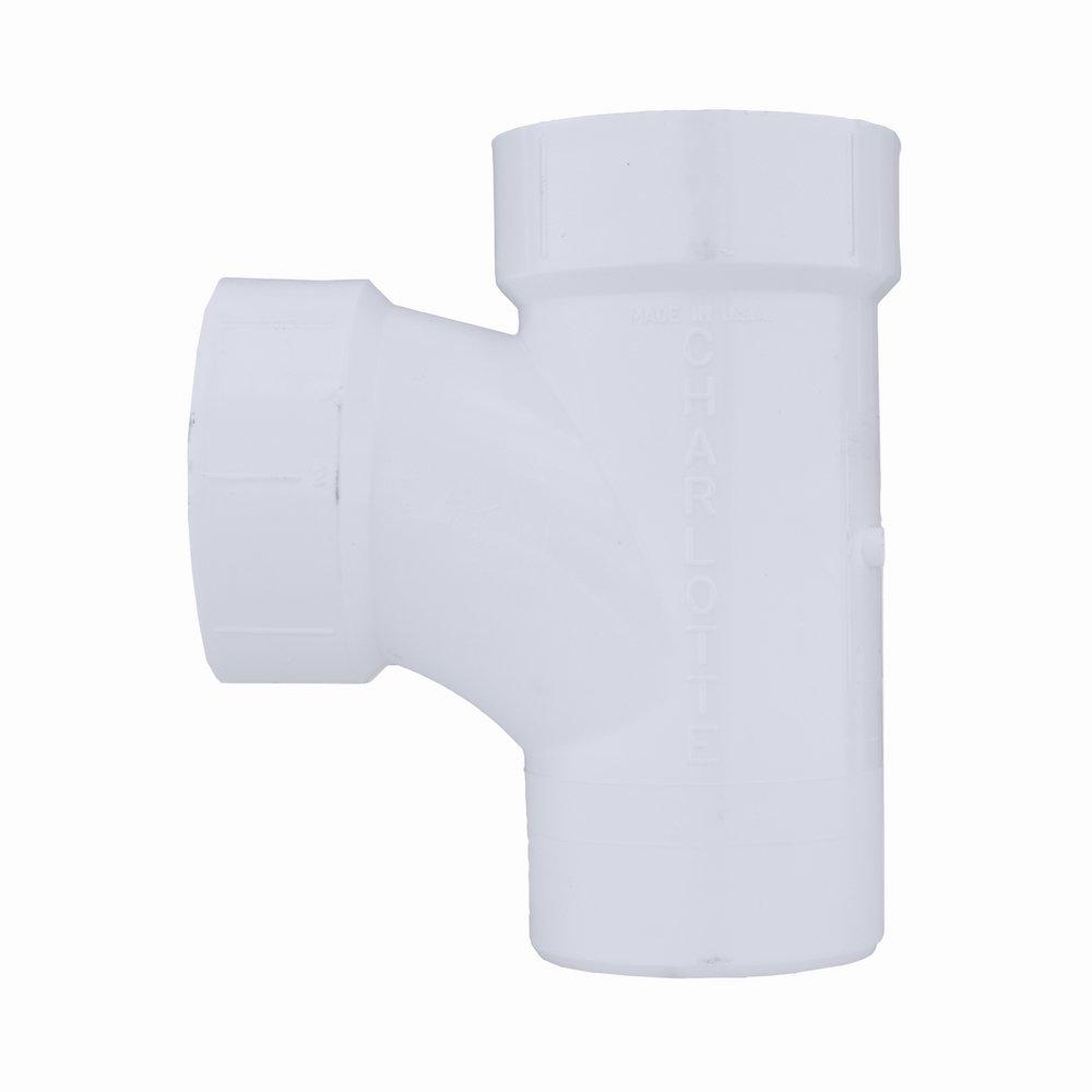 White PVC DWV Street Sanitary Tee 