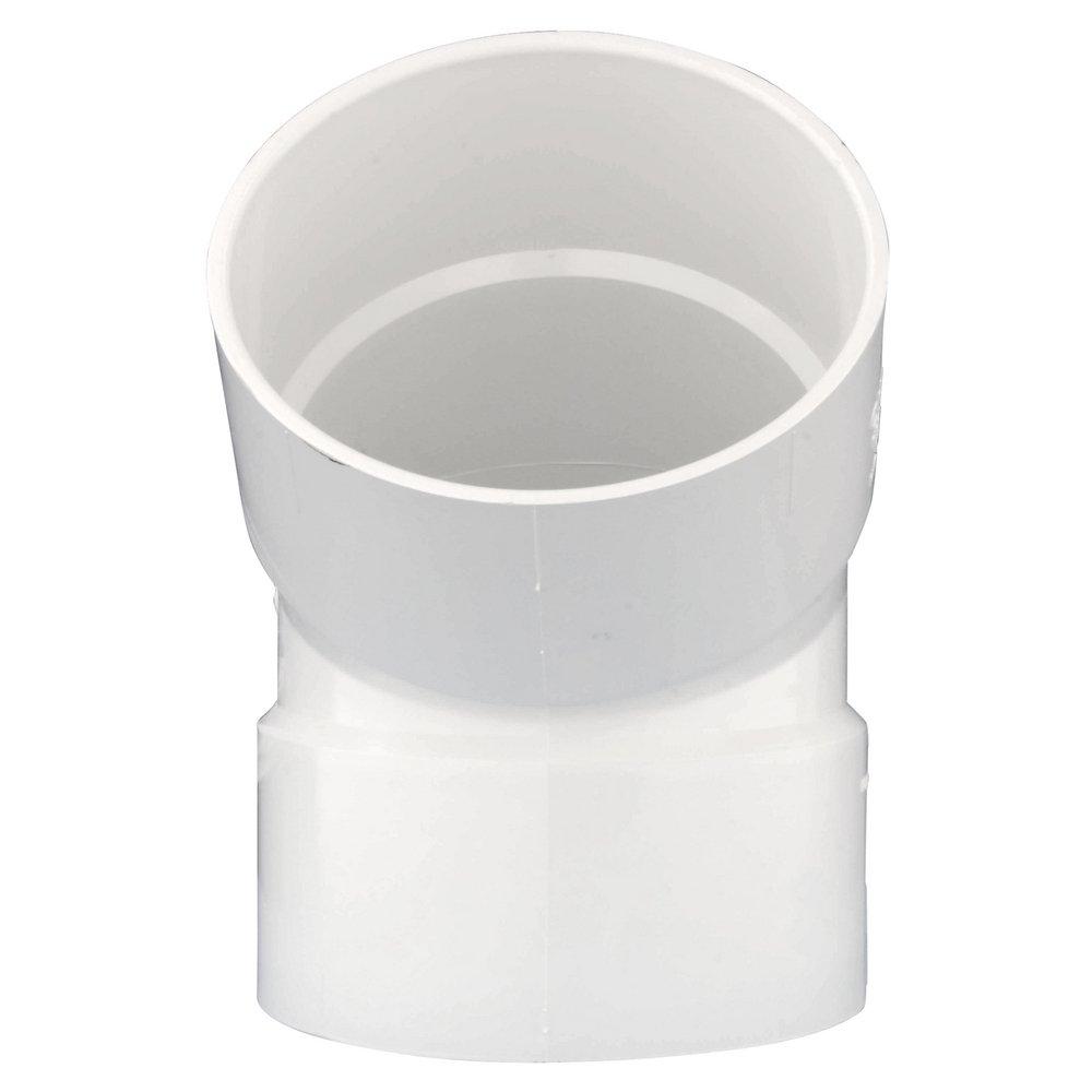 White PVC DWV 45&deg; Elbow 