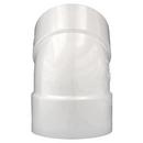 White Hub Plastic 45 Degree DWV Elbow 
