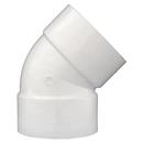 White PVC DWV 45&deg; Elbow 