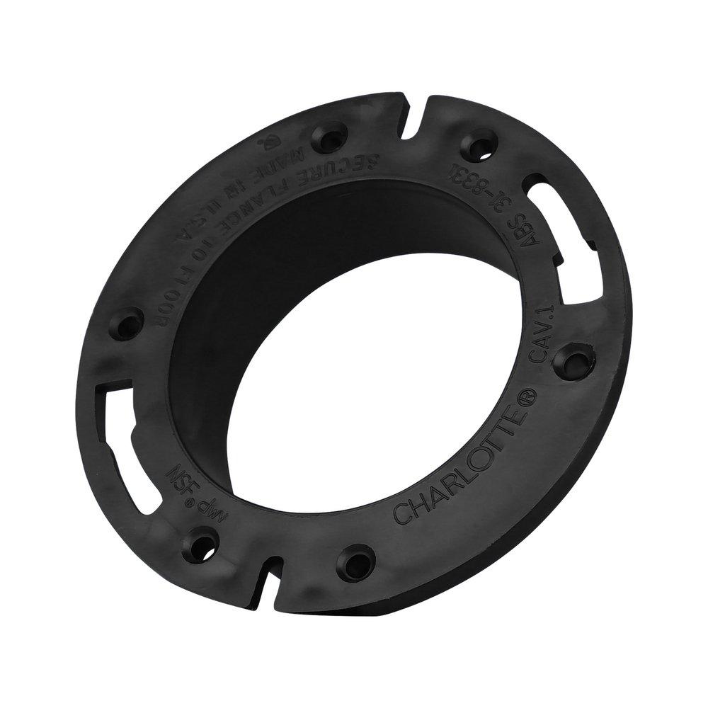 Black ABS DWV Closet Flange 