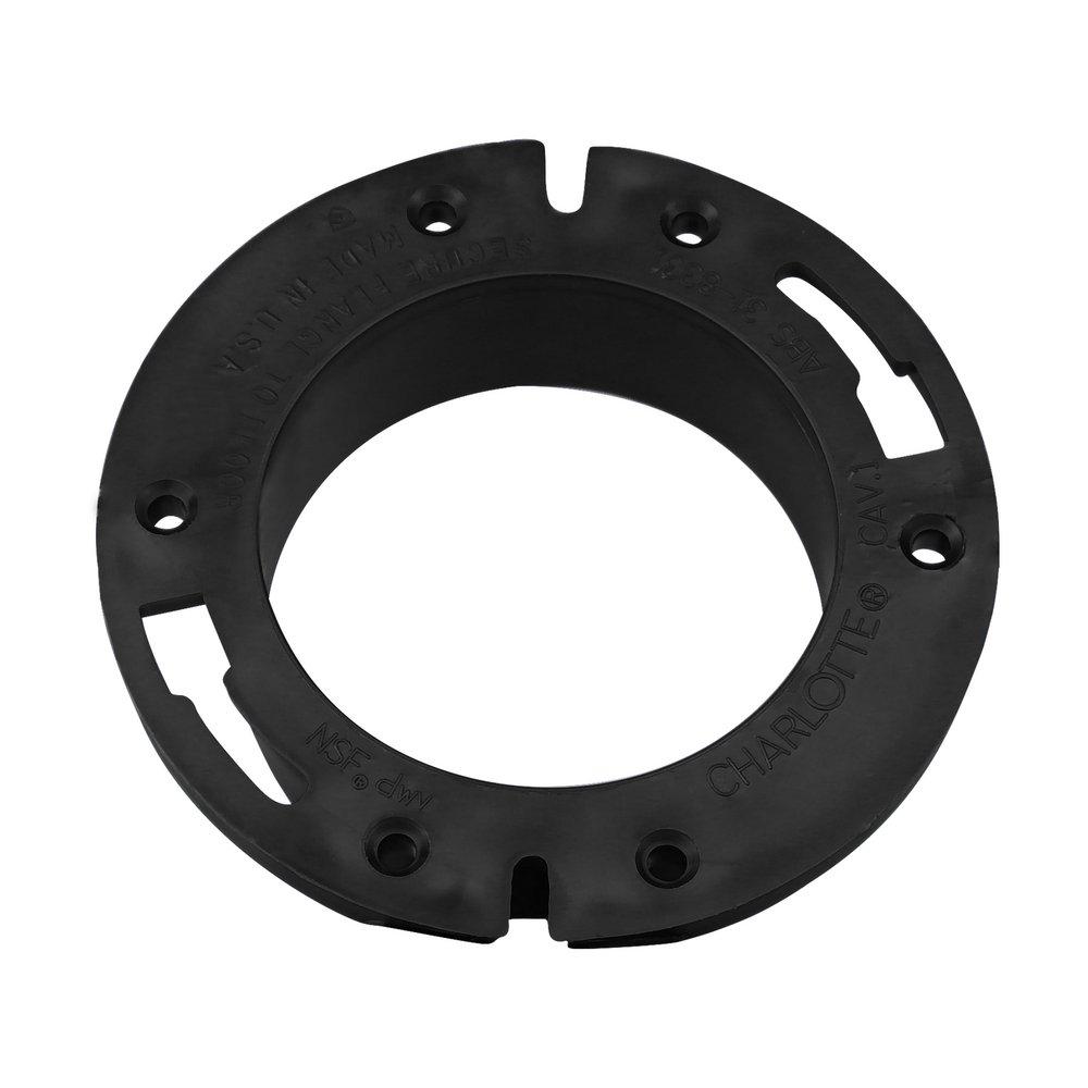 Black ABS DWV Closet Flange 