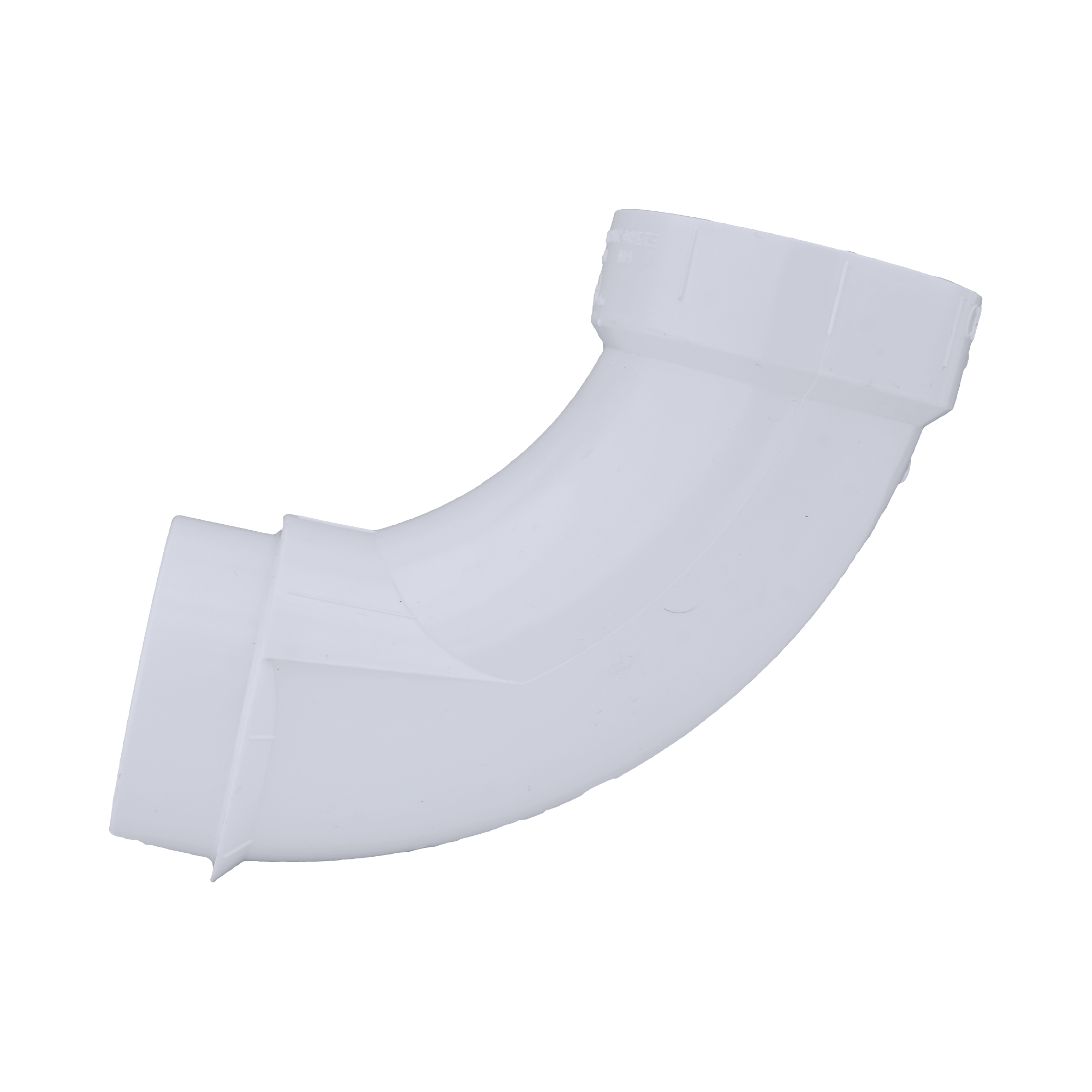 White Hub x Spigot 90 Degree PVC DWV Long Sweep Street Elbow 