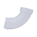 White Hub x Spigot 90 Degree PVC DWV Long Sweep Street Elbow 