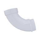 White Hub x Spigot 90 Degree PVC DWV Long Sweep Street Elbow 