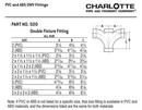 White Hub x Spigot 90 Degree PVC DWV Long Sweep Street Elbow 