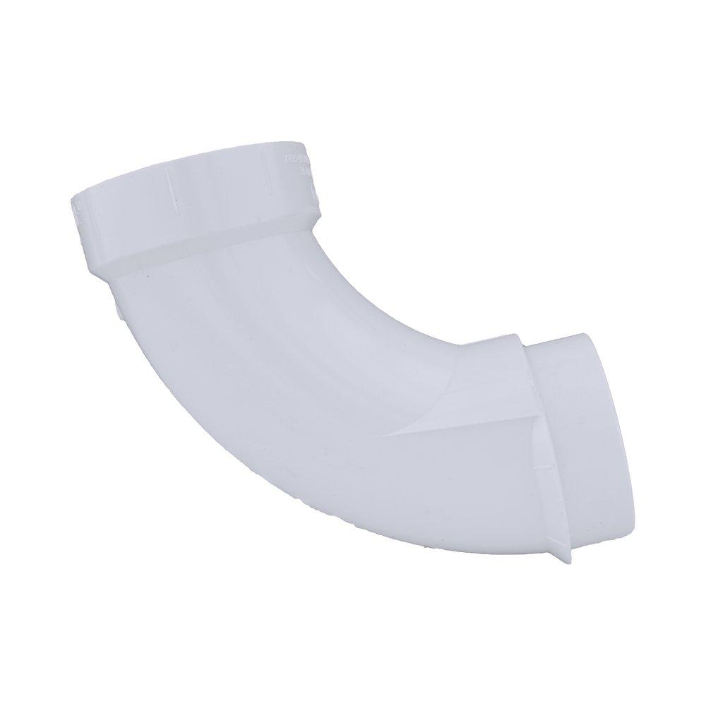 White PVC DWV 90° Street Long Turn Elbow 
