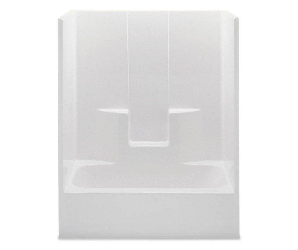 Aquatic White 60 x 15 in. Tub and Shower in White 