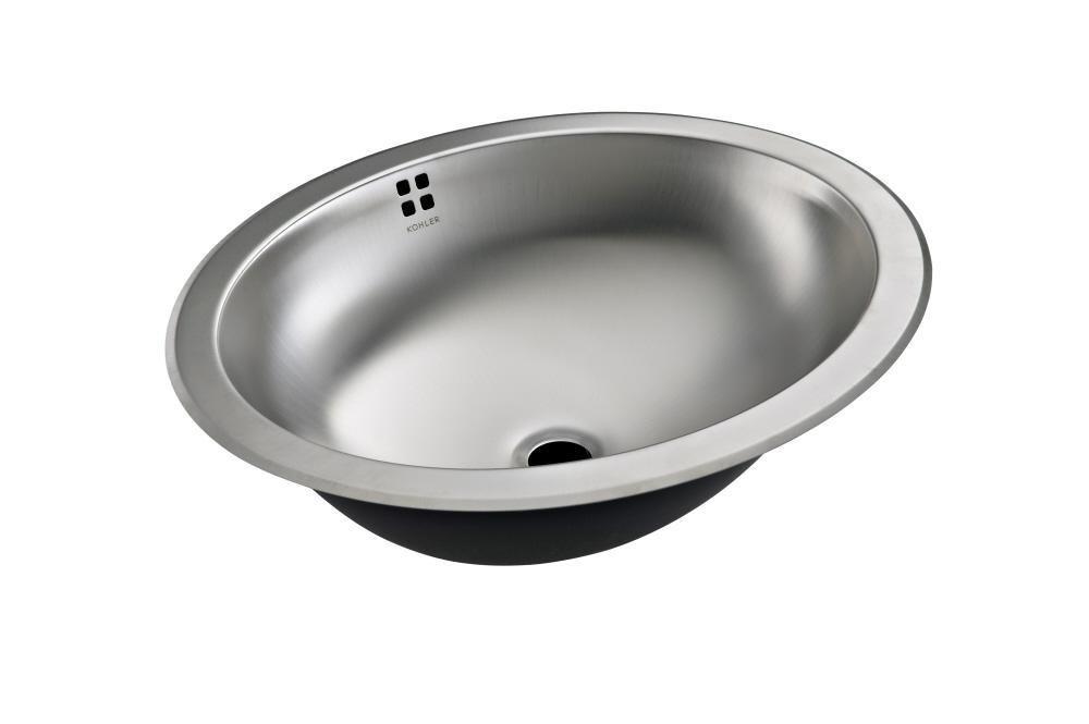 KOHLER White Lavatory Sink with Overflow 