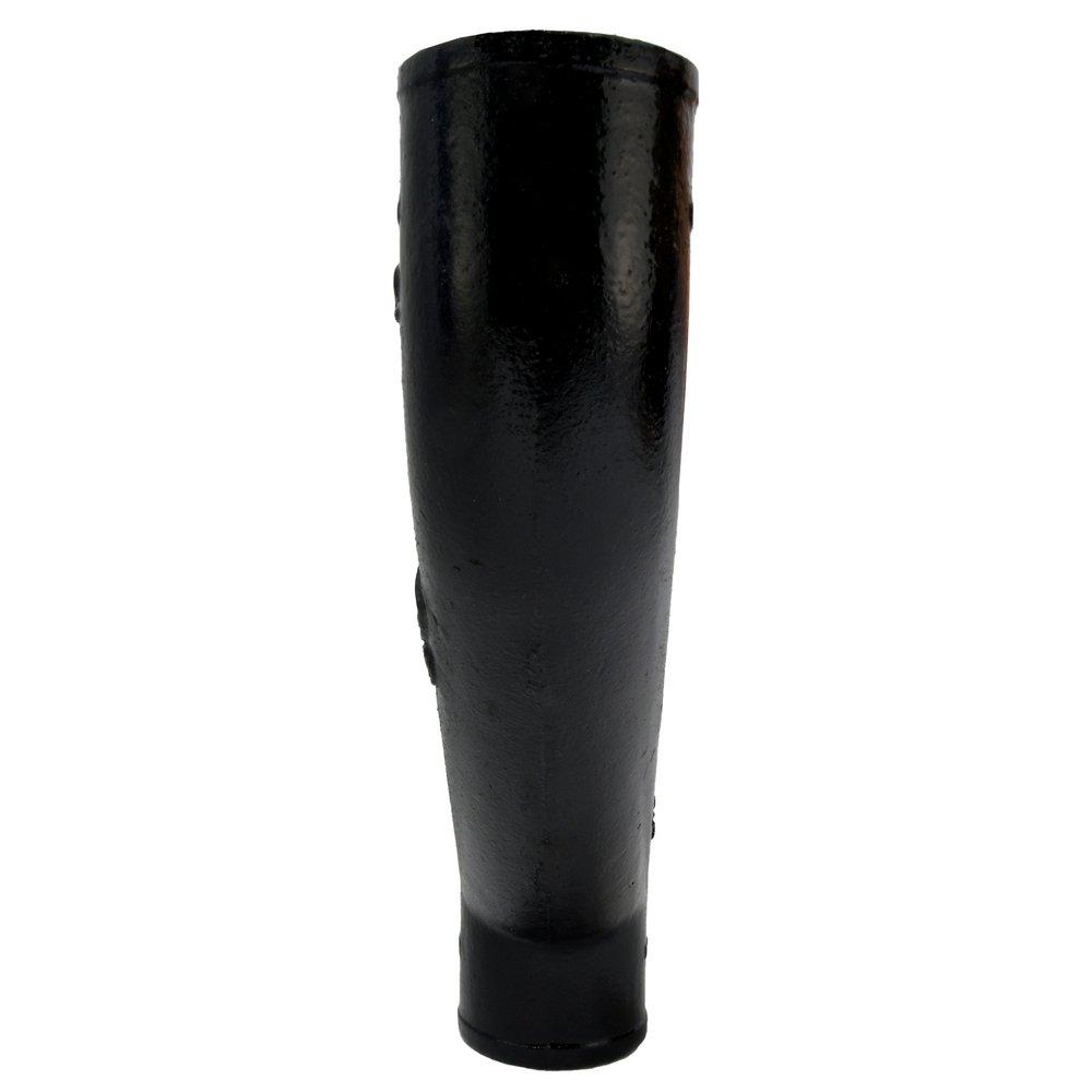 Black No Hub Cast Iron Upright Wye 