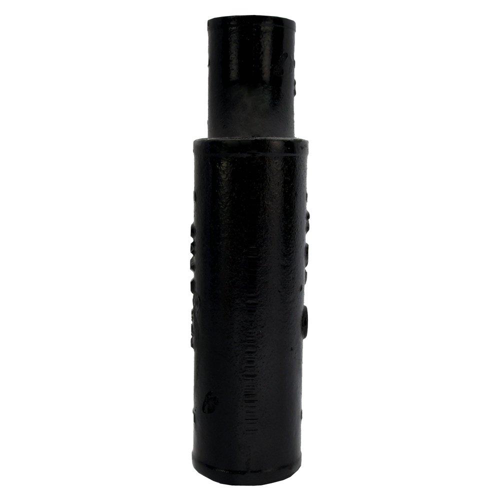 Black No Hub Cast Iron Upright Wye 