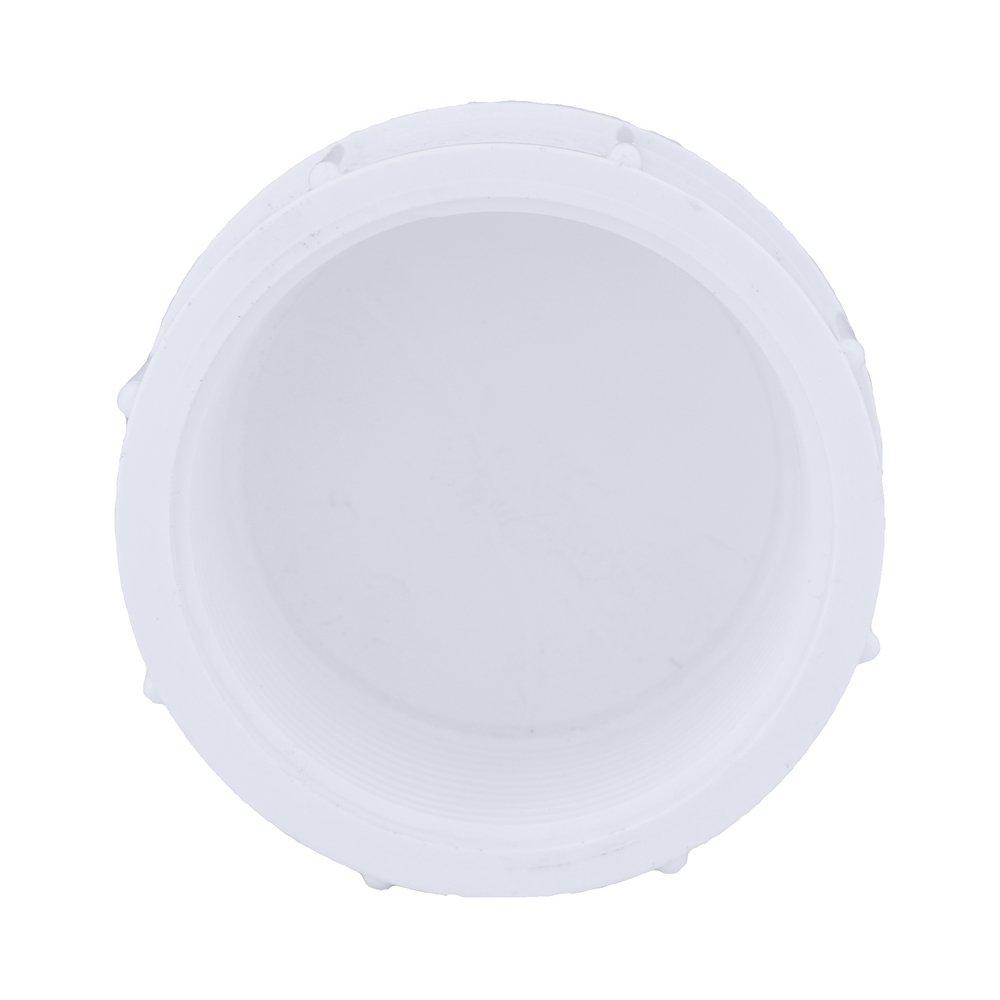 White PVC Schedule 40 FPT Cap 