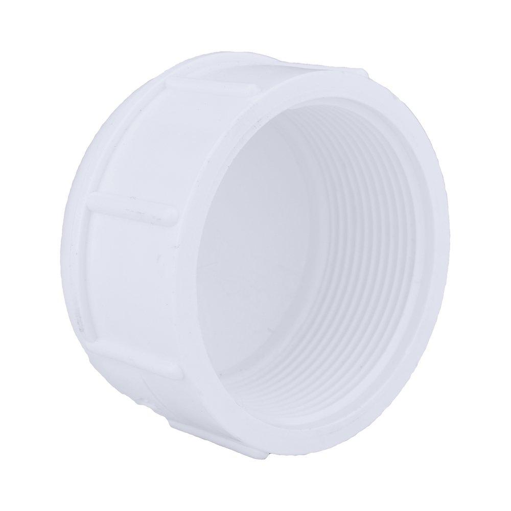 White PVC Schedule 40 FPT Cap 
