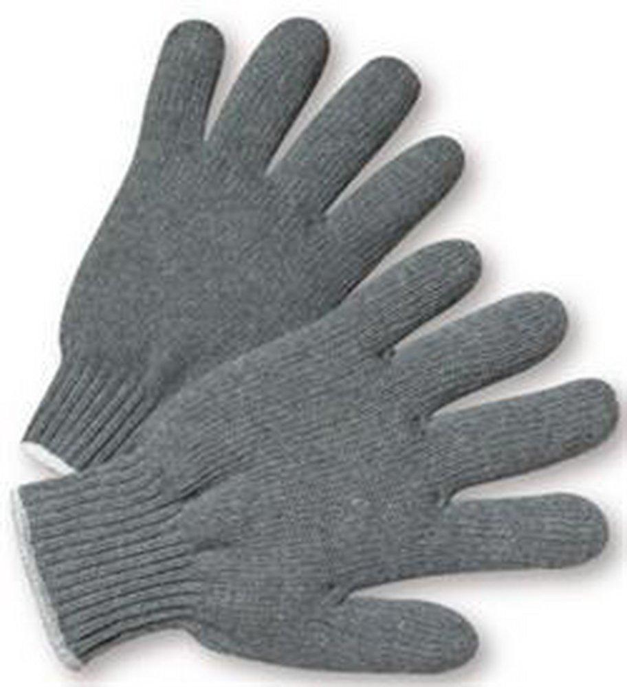 ORR Safety Grey Cotton and Plastic General Purpose Reusable Gloves in Grey (Pack of 12) 