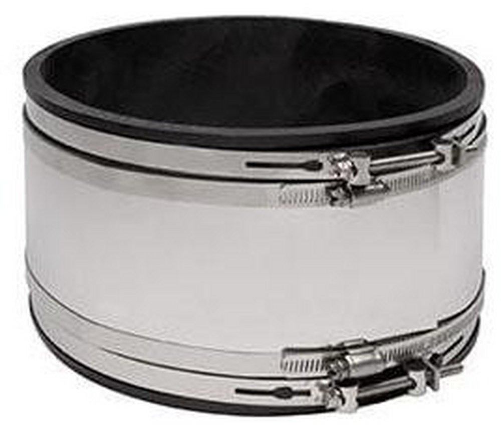 Fernco Clamp Plastic Coupling with Stainless Steel Band 