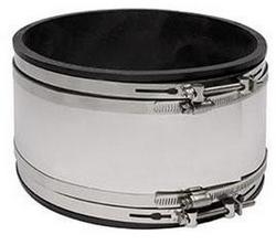 4 in. Clay x Cast Iron Plastic Flexible Coupling