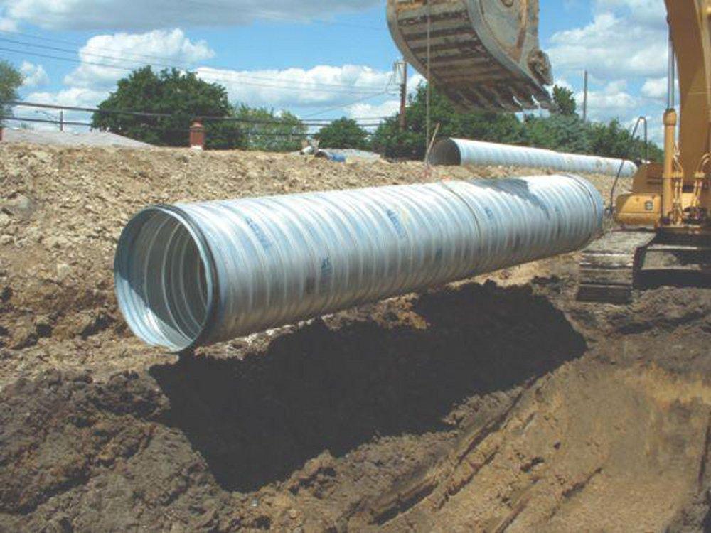 Contech Engineered Solutions 20 ft. 16 ga Steel Corrugated Pipe 