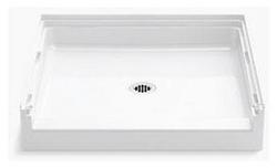 36 x 36 in. Shower Base with Center Drain in White
