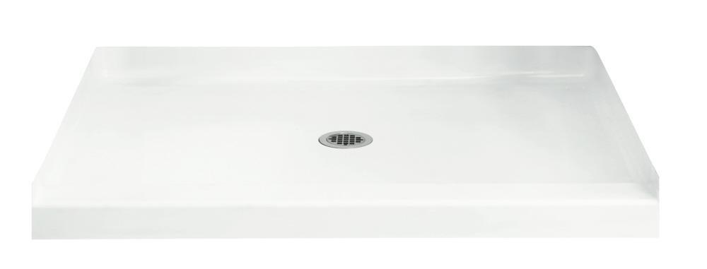 Sterling White 36 in. Rectangle Shower Base in White 