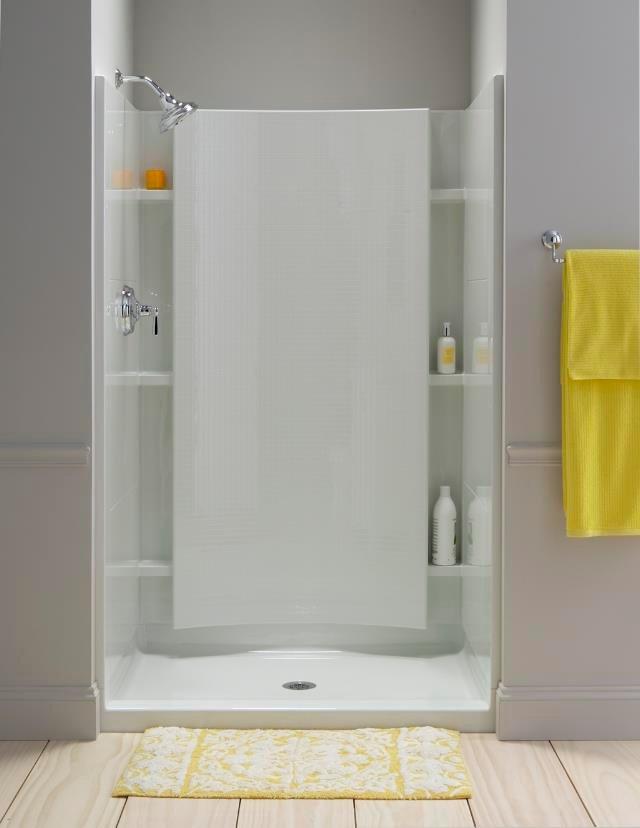 Sterling White 36 in. Rectangle Shower Base in White 