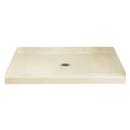 60 in. Rectangle Shower Base with Center Drain in Biscuit
