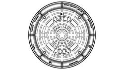 32 in. Watertight Manhole Sanitary Ring and Cover for Sewer