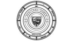 32 in. Manhole Sanitary Sewer Ring and Cover