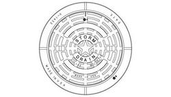 32 in. Manhole Storm Ring and Cover (Less Logo)