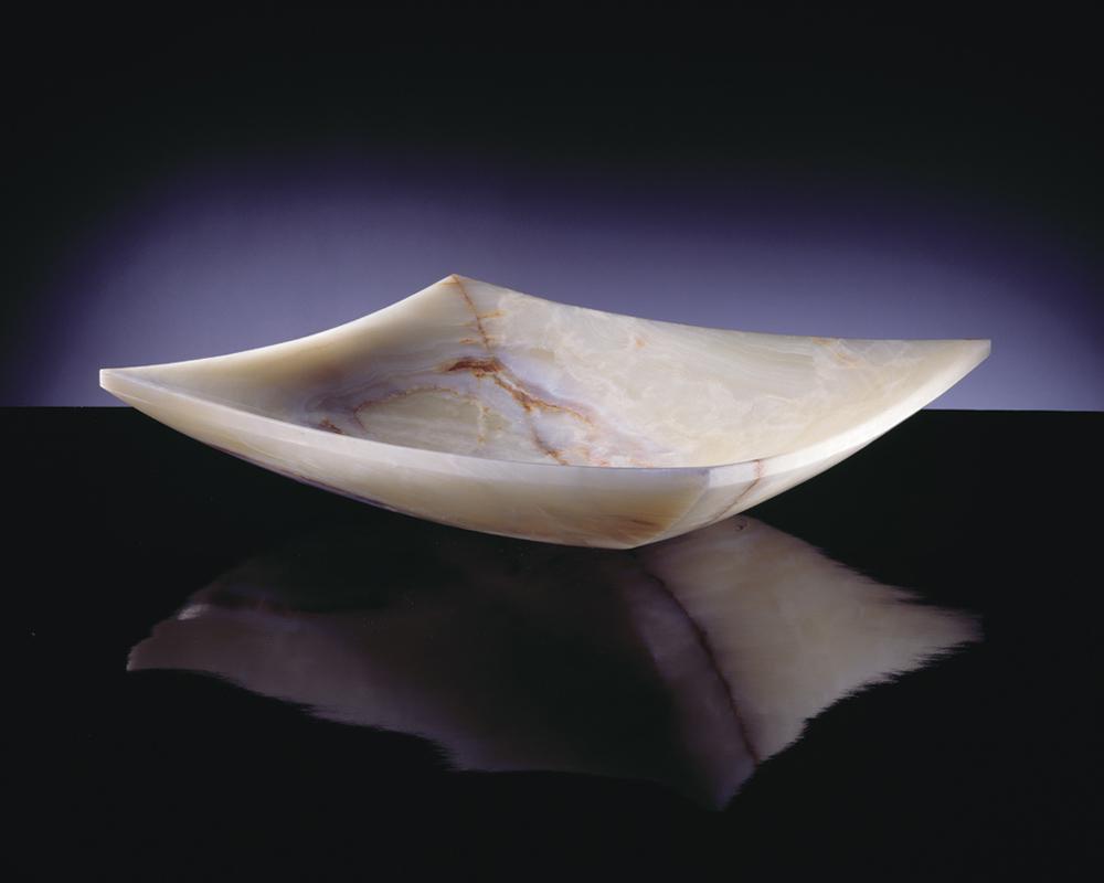 Stone Forest Multi-Color Onyx Deck Mount Bathroom Sink 