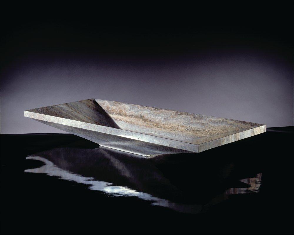 Stone Forest Silver Travertine Vessel 