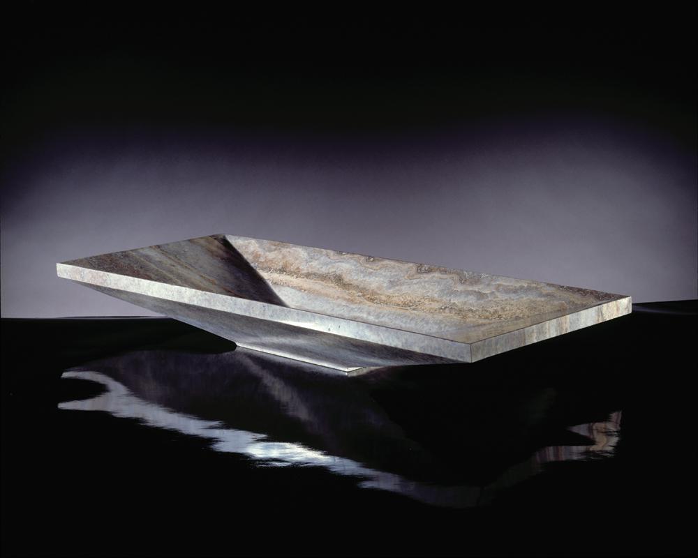 Stone Forest Silver Travertine 4-1/2 in. Verona Vessel 