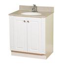 Magickwoods White 30 in. Medium-Density Fiberboard Bathroom Vanity 