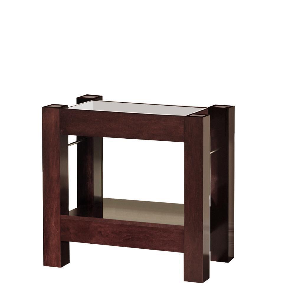 Magickwoods Mahogany 31-1/4 in. Medium-Density Fiberboard Bathroom Vanity 