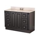Magickwoods Dark Chocolate 48 in. Medium-Density Fiberboard Bathroom Vanity 