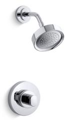 2.5 gpm Bath and Shower Trim Kit with Single Oblong Handle in Polished Chrome