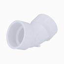 White PVC DWV 45&deg; Elbow 